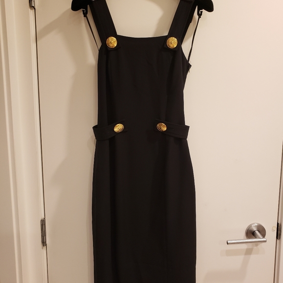 Versace×HM black shift dress, sz 4(xs-s) - Picture 1 of 5